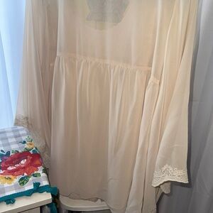 Relativity Cream Sheer Top